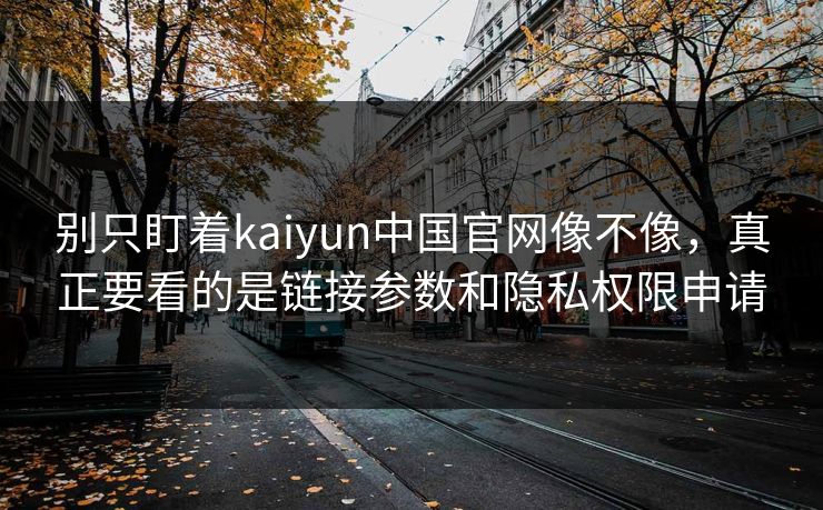 别只盯着kaiyun中国官网像不像，真正要看的是链接参数和隐私权限申请