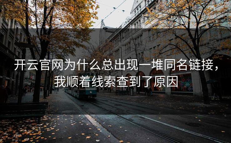 开云官网为什么总出现一堆同名链接，我顺着线索查到了原因
